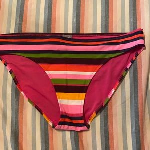 NWOT Aerie Rainbow Swim Bottoms Size L